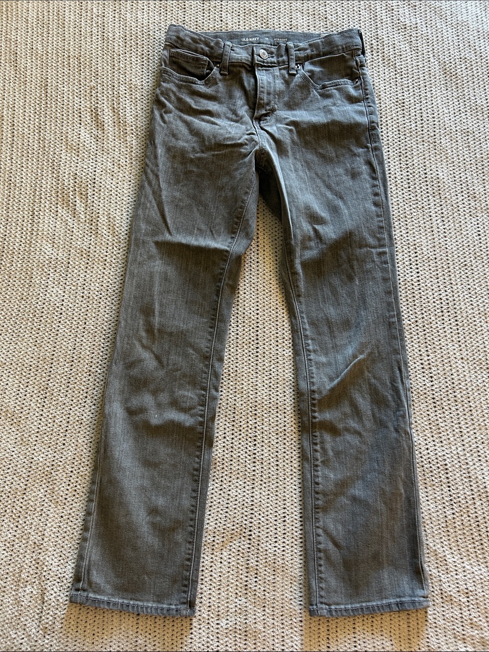 Boy’s Old Navy Gray wash Straight-Leg Jeans
